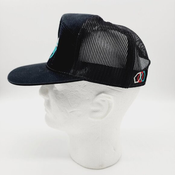 Speed Society Hat Men's Black Mesh Snapback Adjustable Hex Collection Racing Cap - Picture 3 of 8